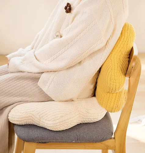 Vista 4 de HANDKEI Almohada transpirable con forma de flor, cojín para silla, cojín de suelo de flores, decoración encantadora de habitación, almohada cómoda