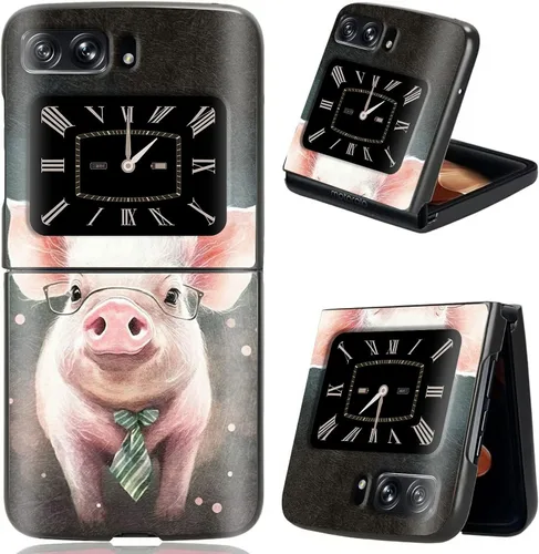 Vista 12 de Rossy Funda para Motorola Razr Plus 2023 para Moto Razr+ 2023 con patrón de niña africana para mujeres y hombres, ultra delgada, ligera