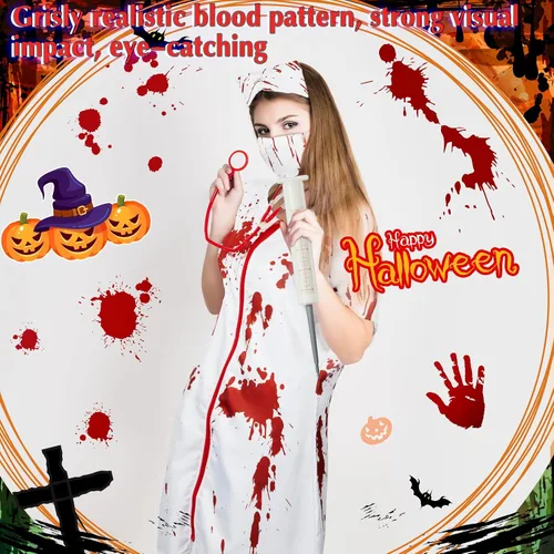 Vista 2 de Halloween Zombie Nurse Costumes Ladies Horror Nurse Costume Bloody Nurse Costume for Halloween Party Costume Accessory