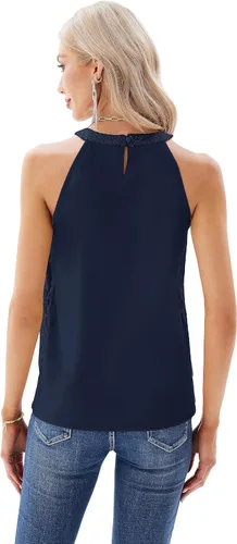 Vista 3 de GRACE KARIN Sequin Halter Tops for Women Sleeveless Dressy Sparkle Tank Camisole Tops Party Club Cocktail Vest Shirt