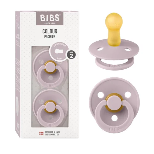 Vista 94 de BIBS - Paquete de 2 chupetes para bebés, goma natural libre de bisfenol A, hechos en Dinamarca, colección Colour, para bebés de 18+ meses, azul bebé