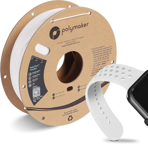 Vista 8 de Polymaker Filamento TPU 0.07 in 90A Flexible 1.65 lbs, Negro 111 - 1.75 mm 1.65 lbs Tpu90 Negro (Código hexagonal: #16161a)
