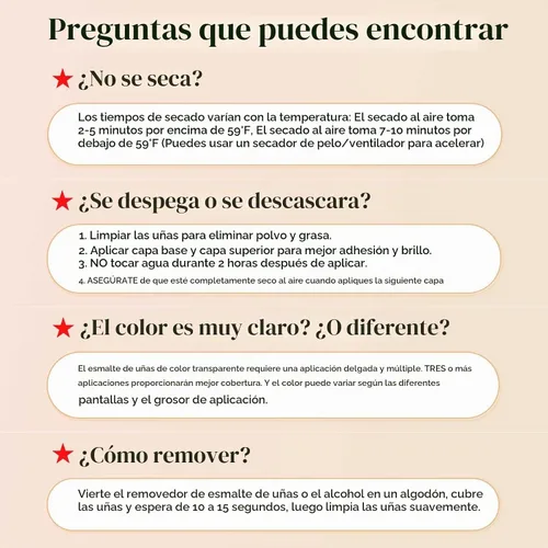 Vista 7 de Esmalte de uñas de secado rápido, esmalte de uñas regular Sheer Nude