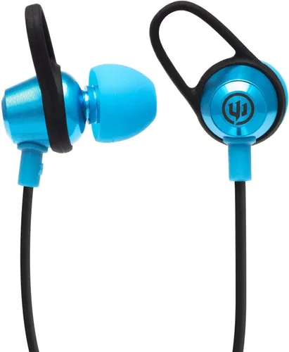 Vista 3 de Wicked Audio Bandido - Auriculares inalámbricos Bluetooth con micrófono y control de pista (azul)