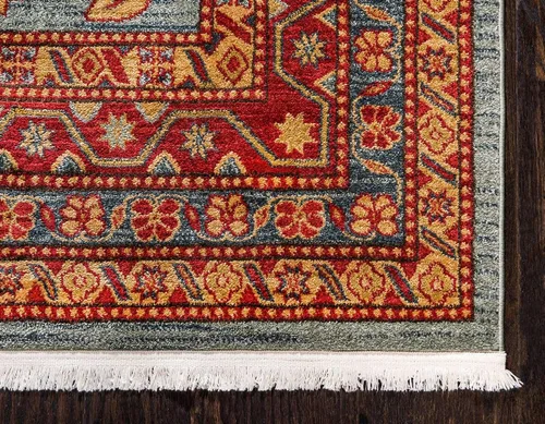 Vista 9 de Unique Loom Sahand Collection - Alfombra de área (2' 2" x 3' 1", rectangular, azul claro/marrón claro)