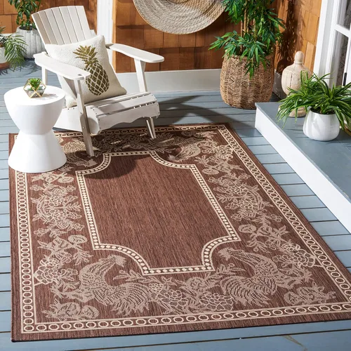Vista 12 de SAFAVIEH Courtyard Collection - Alfombra de pasillo, 2 pies 3 pulgadas x 6 pies 7 pulgadas, color negro y arena, no desprende pelusa y de fácil