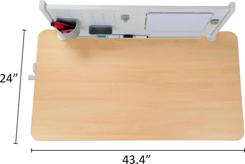 Vista 4 de ApexDesk Escritorio de estudio de altura ajustable 43" Serie NK (solo escritorio)