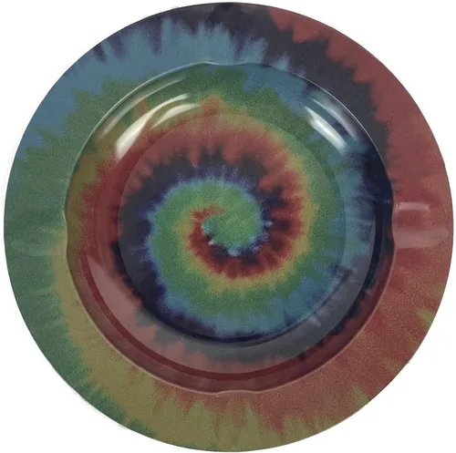 Vista 4 de Cenicero "Abstract" 5.5" Círculo Metal Bandeja Tabaco Humo Accesorios - Tray God