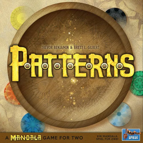 Vista 2 de Patrones: un juego de mandala: juego de mesa de estrategia atractivo con tapete de juego único de toalla de té, divertido juego familiar para niños