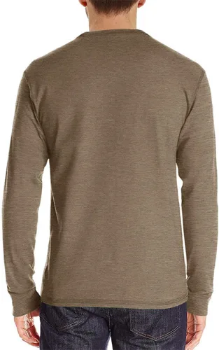 Vista 2 de Olidarua Camisas Henley casuales de manga corta para hombre, con botones y bolsillo