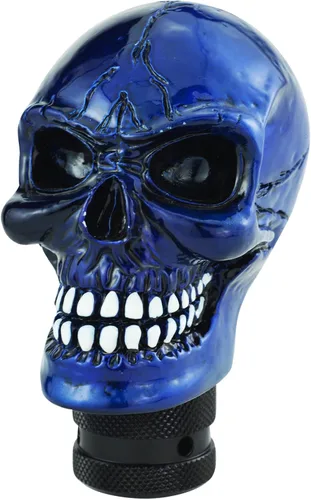 Vista 13 de Palanca de cambios con forma de calavera para palanca de cambios de velocidad, ajuste universal para la mayoría de los coches