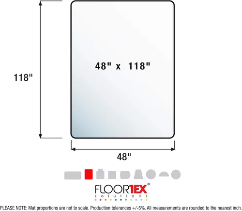 Vista 8 de FLRFR1130025EV Cleartex Advantagemat - Felpudo rectangular de PVC para alfombras de pelo bajo 1/4