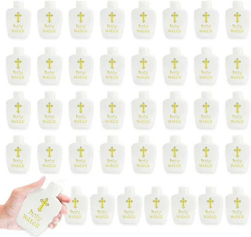 Vista 9 de 5 botellas de agua bendita envases vacíos de agua bendita 2.0 fl oz botella de plástico de agua bendita
