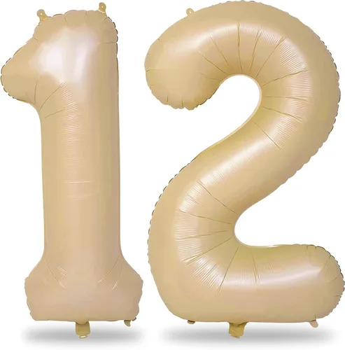 Vista 14 de Globos negros del número 10 para decoraciones de cumpleaños número 10, globos de helio de mylar de lámina de 40 pulgadas negros del número 1 & 0