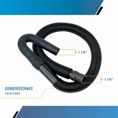 Vista 2 de Manguera de drenaje de repuesto para lavadora para Whirlpool 285664 (4 pies)