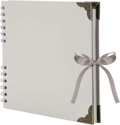 Vista 8 de LOYAL BOOK Álbum de recortes (8 x 8 pulgadas) Álbum de recortes 60 páginas, ideal para tus álbumes de recortes, álbumes de fotos familiares de boda