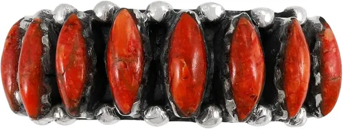 Vista 3 de Anillo turquesa de plata esterlina 925 piedras preciosas auténticas tamaño 6 a 11