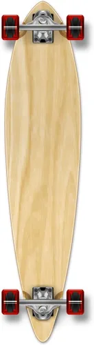 Vista 10 de Yocaher patineta, longboard de pintail pintado punked Negro