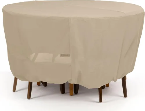 Vista 12 de Covermates Juego de funda clásica redonda para mesa de comedor y silla de patio, protección para muebles de exterior para todo tipo de clima, vinilo