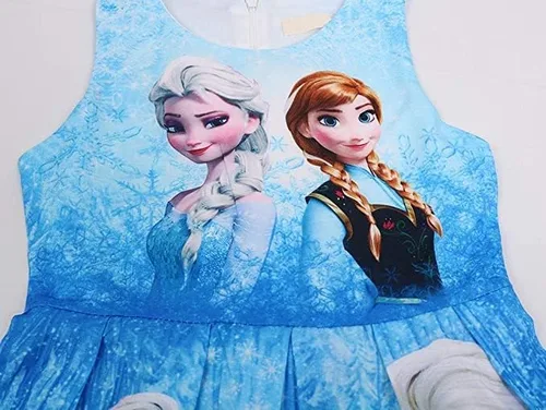 Vista 3 de WNQY Vestido de princesa para niñas vestido casual con estampado de dibujos animados de Halloween