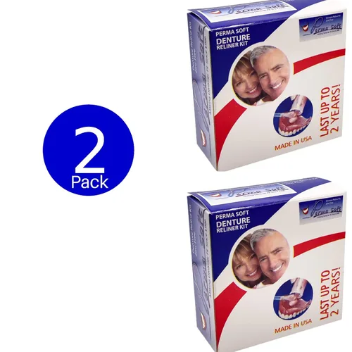 Vista 4 de Perma Soft Denture Reline Kit- 2 Boxes (relines 4 dentaduras)