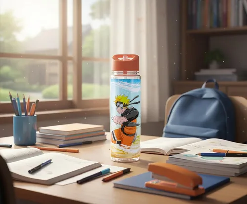 Vista 6 de JUST FUNKY Botella de agua Naruto Shippuden