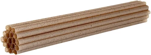 Vista 2 de Restaurantware-Basic Nature Disposable Straws,Sustainable Straws - Sturdy, Won't Alter Flavors, Brown PLA/Coffee Ground Straw, For Hot And Cold