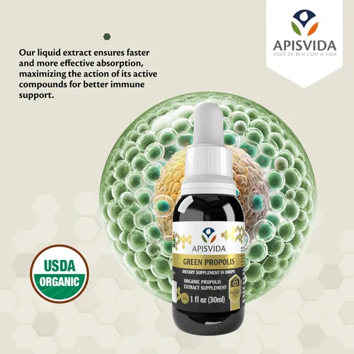 Vista 3 de Extracto de propóleo verde orgánico Propoflex 1fl oz - 1.0 fl oz