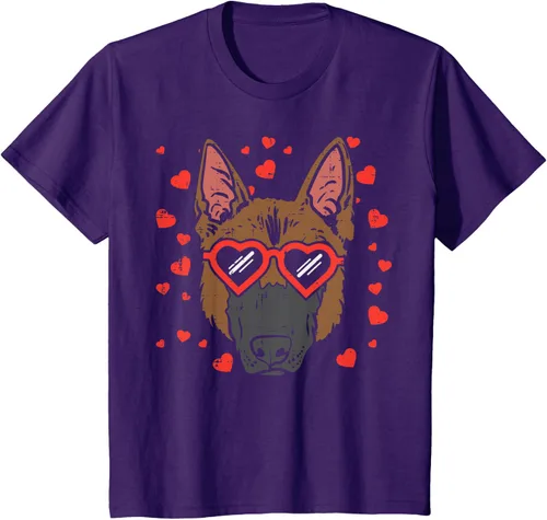 Vista 70 de Camiseta de regalo para perro con cara de pastor alemán, Negro, S