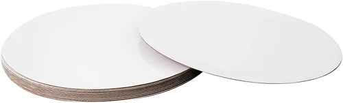 Vista 5 de ONE MORE [25 piezas] Tablero redondo para pasteles de 12 pulgadas, desechable, base circular para tartas, cartón, pizza, plato de 12 pulgadas