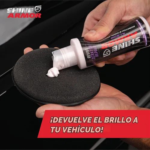 Vista 8 de SHINE ARMOR Removedor de Arañazos para Coche, Protección y Eliminación de Remolinos, Abrillantador 4oz