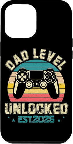 Vista 24 de iPhone XR Dad Level Unlocked EST.2025 Retro Style Case