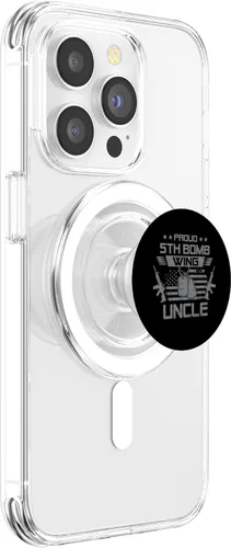 Vista 3 de Proud 5th Bomb Wing Uncle US Veteran Family Matching PopSockets MagSafe PopGrip for iPhone