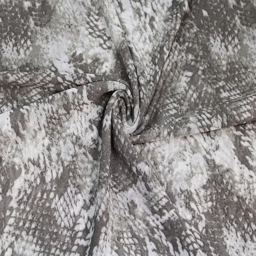 Vista 3 de Texco Inc - Tela de malla de encaje de poliéster y elastano estampada de 60 pulgadas de ancho (3.53 oz/m²), ligera, elástica en 4 direcciones