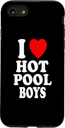 Vista 13 de iPhone 12 mini I Heart (Love) Hot Pool Boys Summer Cleaning MILF Cougar Case