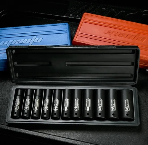 Vista 9 de EPAuto Llave dinamométrica de clic de 1/2 pulgada, juego de llaves métricas de impacto profundo de 1/2 pulgada, Cr-V, 6 puntos