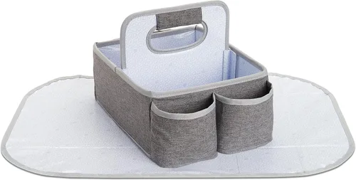 Vista 4 de Munchkin® Organizador portátil para pañales, color gris