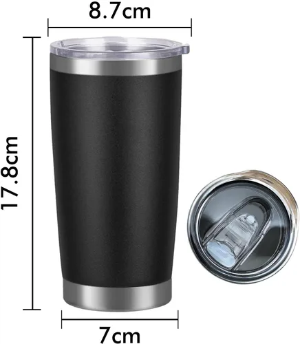 Vista 5 de Vaso personalizado para dentistas, regalos para dentistas, mujeres, hombres y mujeres, con grabado, con tapa y nombres de pajita, taza aislada