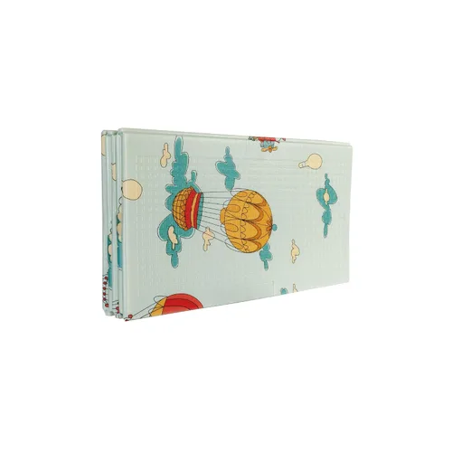 Vista 10 de Nuby Tapete reversible para bebé, plegable y ligero, tapete de juego infantil de espuma, 77 x 58 pulgadas, fácil almacenamiento y viaje, globos