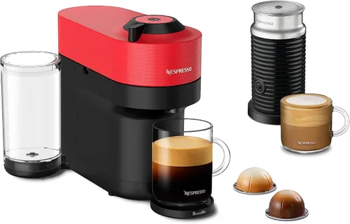 Vista 11 de Nespresso Vertuo Pop+ Cafetera para café y espresso de Breville con espumador de leche, Aqua Mint