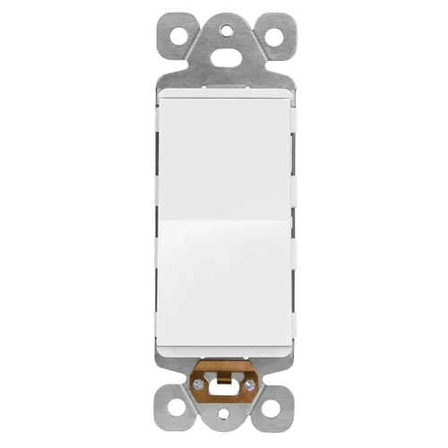 Vista 18 de LIDER Interruptor de pared sin marco, de 3 vías o de un solo polo, 15A -277VAC UL Listed, Brushed Gold, On/Off Rocker Switch, 3 Wire, Tough And