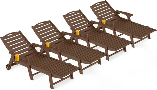 Vista 31 de Silla de salón al aire libre, silla de salón de patio de HDPE con Negro