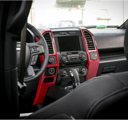 Vista 5 de Linskip Cubiertas de ventilación de aire para tablero compatibles con Ford F150 2015 2016 2017 2018 2019 2020 Ford F150, control 4WD y panel