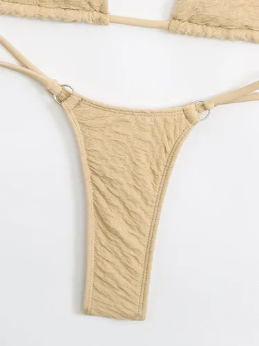 Vista 5 de SHENHE Traje de baño de 2 piezas para mujer, con tanga de triángulo, con lazo lateral