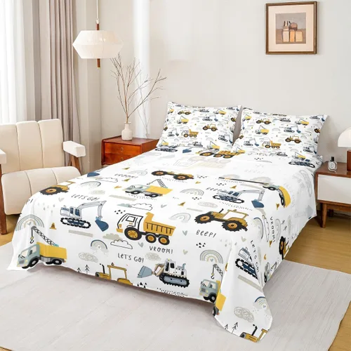 Vista 9 de Castle Fairy Juego de sábanas de motocross tamaño twin, juego de ropa de cama verde con diseño de panal ombré, decoración de habitación de niños
