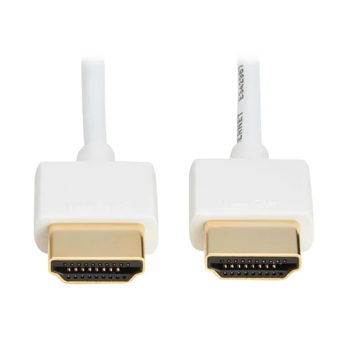 Vista 3 de Tripp Lite Cable HDMI delgado de alta velocidad con Ethernet y video digital con audio, UHD 4K x 2K (M/M), 3 pies (P569-003-SLIM)