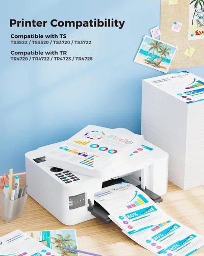 Vista 2 de Cartucho de tinta negra PG-275XL de alto rendimiento para Canon 275 PG-275XL PG-275 XL Funciona para Canon PIXMA TR4720 TR4700 TS3720 TS3500 TS3522
