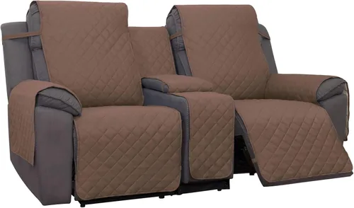 Vista 12 de PureFit Funda de Sofá de Dos Plazas Reclinable Reversible Resistente al Agua - Protector de Muebles Antideslizante para Reclinable de 2 Asientos