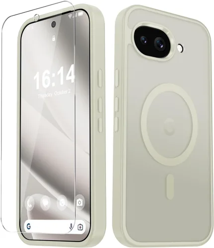 Vista 315 de Funda para Google Pixel 10 Pro XL, cubierta magnética mate, color negro Fit for MagSafe, Screen Protector included, Shockproof Military Grade