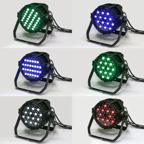 Vista 5 de Luces llevadas de la etapa, luz llevada impermeable del par de 54x3w RGBW, IP67 Dmx llevada al aire libre Uplight